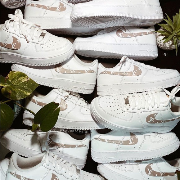 Nike Shoes Custom Air Force 1 Pink Swoosh Poshmark Nike Shoes Custom Air Force 1 Pink Swoosh Poshmark